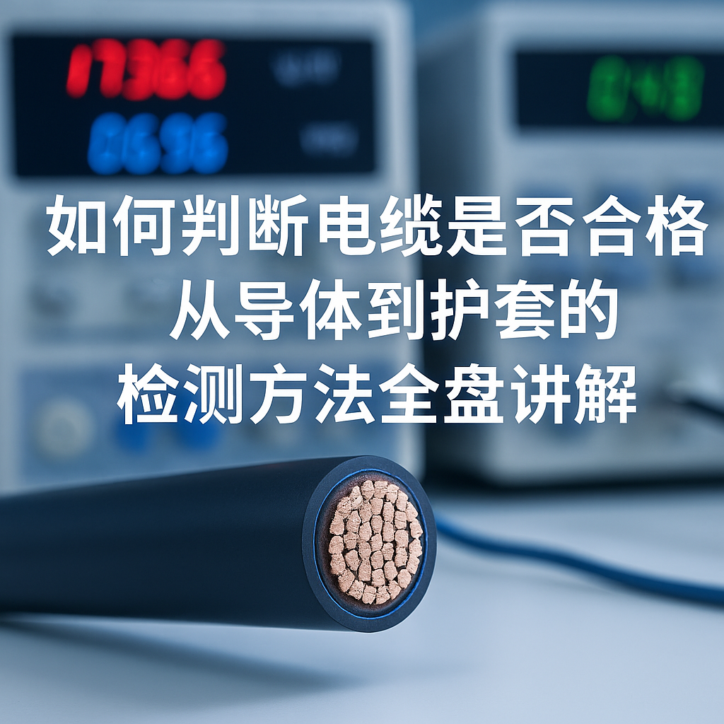 怎样判断电缆是否及格？？从导体到护套的检测要领通盘解说