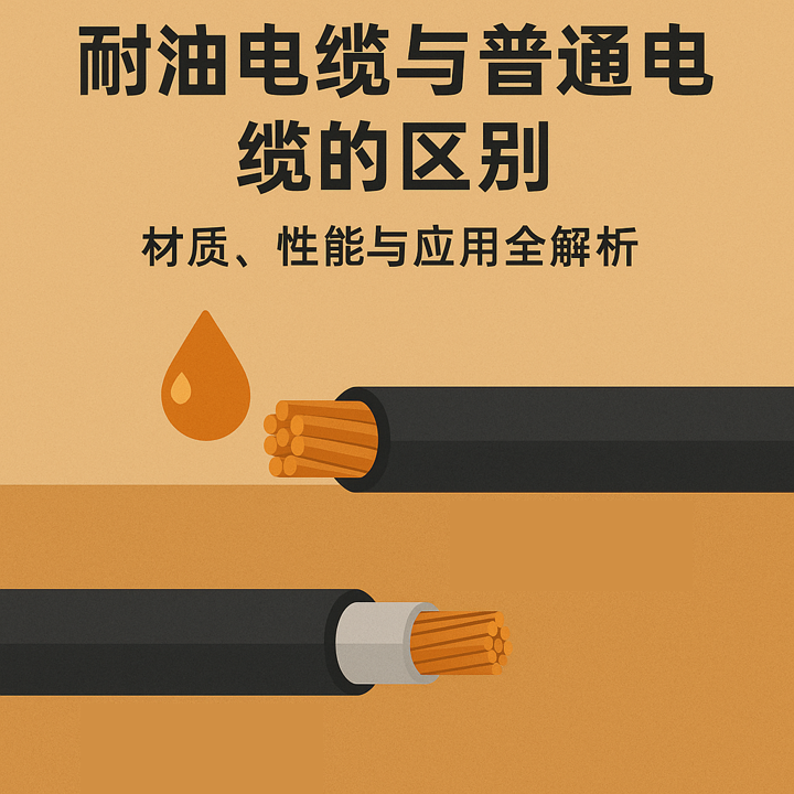 耐油电缆与通俗电缆的区别：：材质、、、性能与应用全剖析