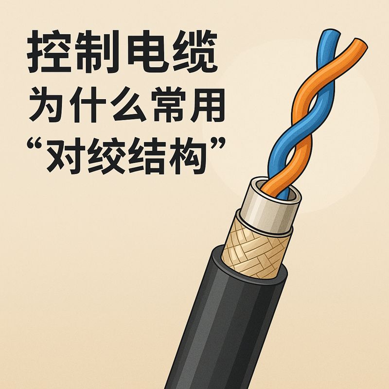 控制电缆为什么常用“对绞结构”？